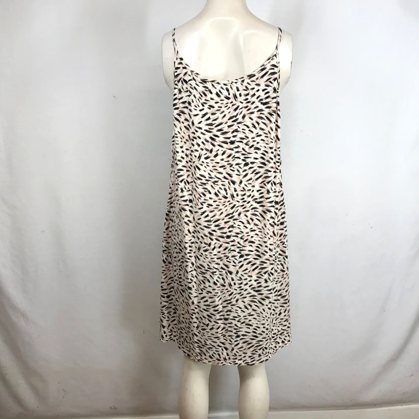 Vintage Soma Slip Dress / Chemise Women XL Pink Black Abstract Brushstroke Night Gown Size XL / US 12-14 / IT 48-50 - 5 Thumbnail
