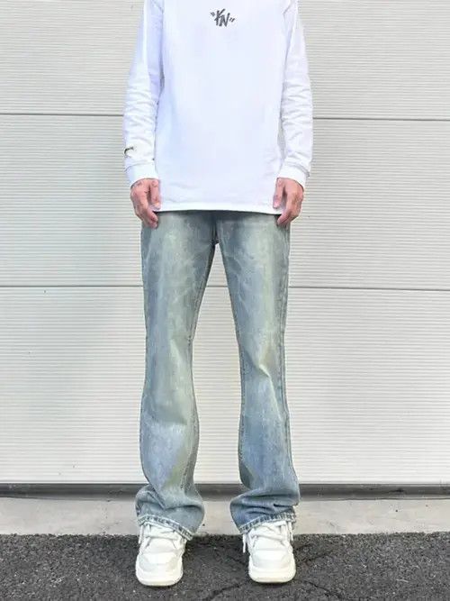 Japanese Brand × Jean Blue Flared Denim Jeans Size US 30 / EU 46 - 1 Thumbnail