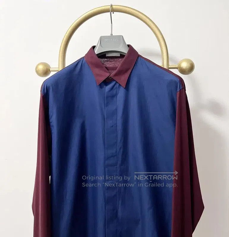 Dior Dior Colorblock Long Sleeve Cotton Shirt . Size US M / EU 48-50 / 2 - 3 Thumbnail