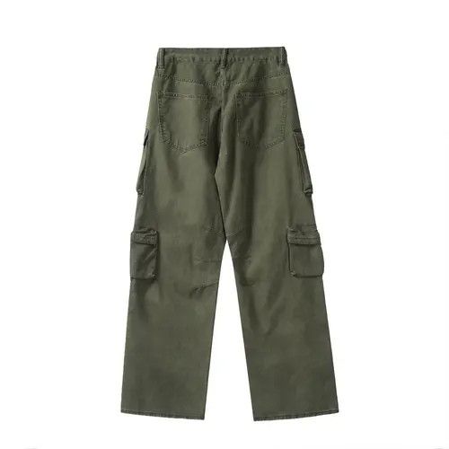 Jean Multi-pocket Wide Leg Cargo Pants Size US 30 / EU 46 - 4 Thumbnail