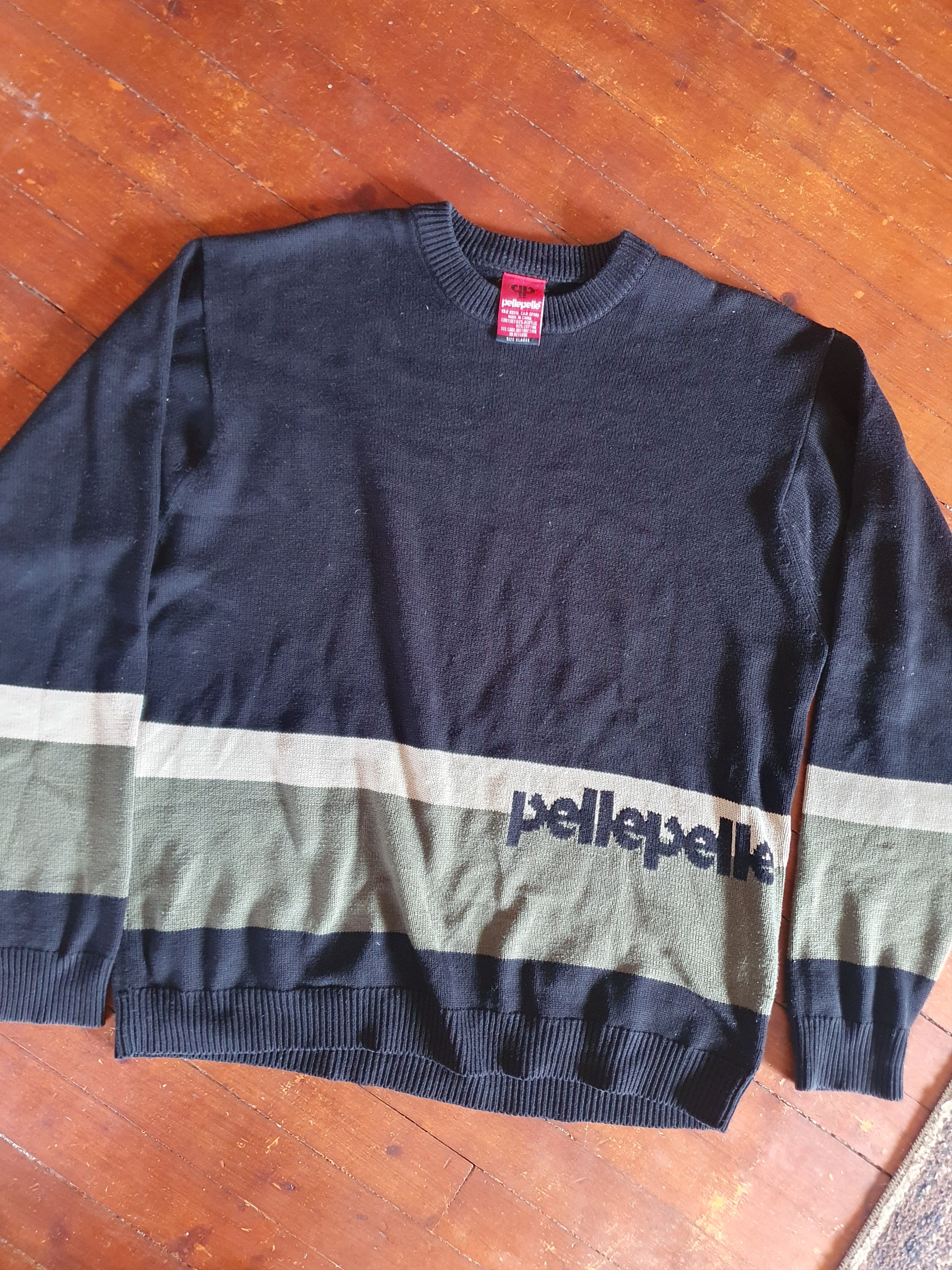 Pelle Pelle × Vintage Pelle Pelle Spellout Sweater Vintage Y2K sz XL Size US XL / EU 56 / 4 - 6 Thumbnail