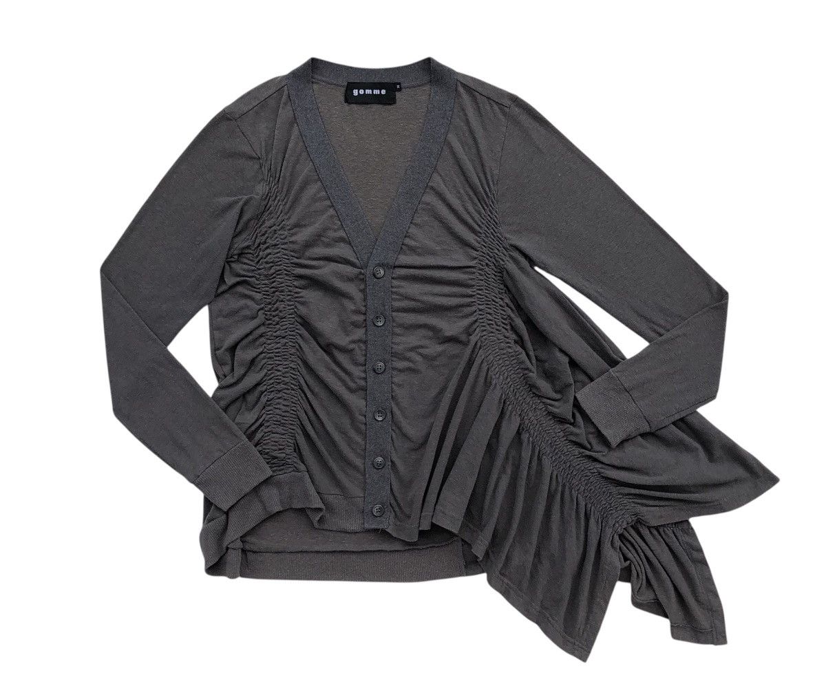Yohji Yamamoto Gomme By Yohji Yamamoto Japan Maki Hiroshige Cardigan Top Size M / US 6-8 / IT 42-44 - 3 Thumbnail
