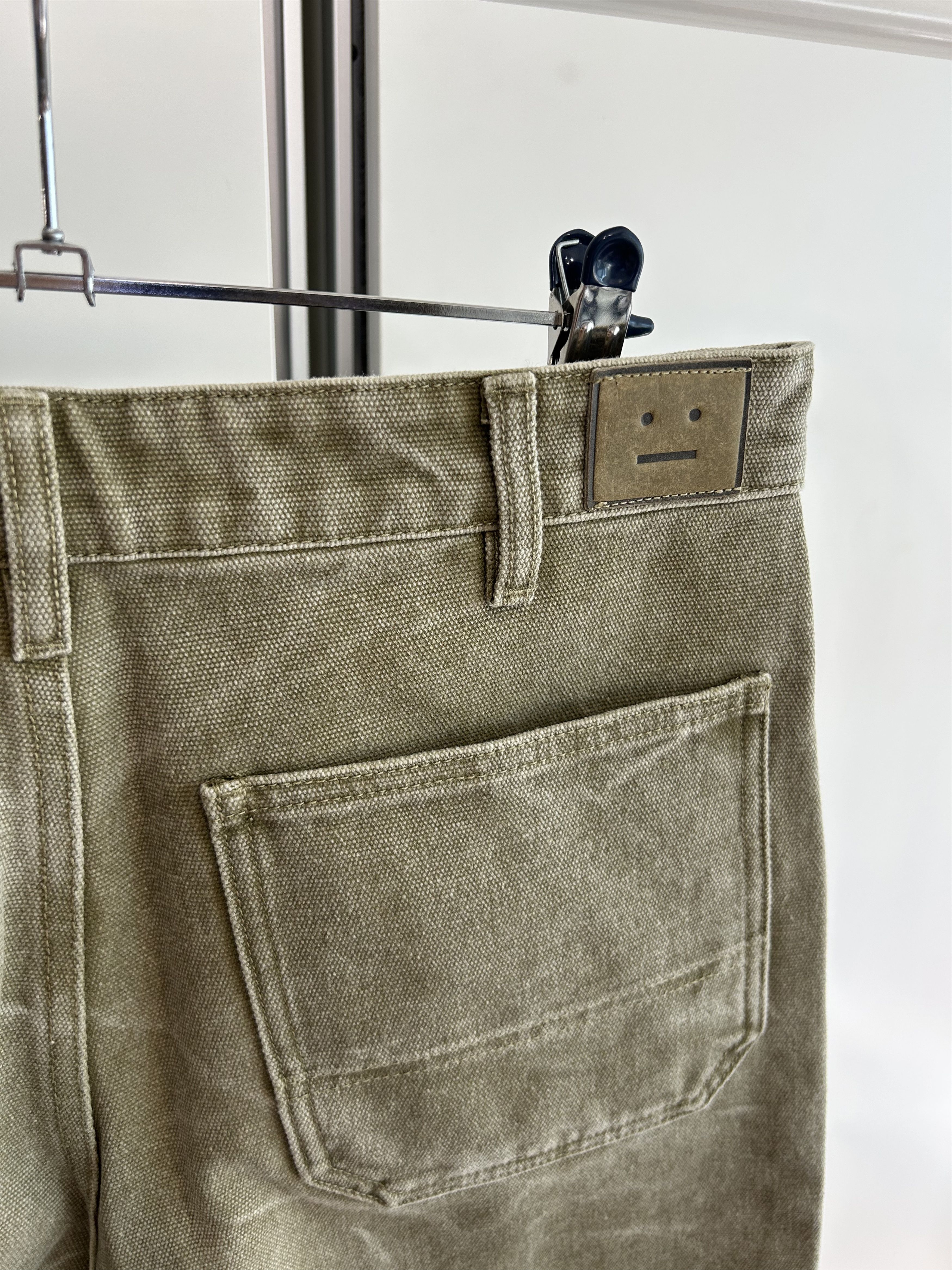 Acne Studios ACNE STUDIOS Washed Double-Knee Crack-Dye Trousers Size US 30 / EU 46 - 8 Thumbnail