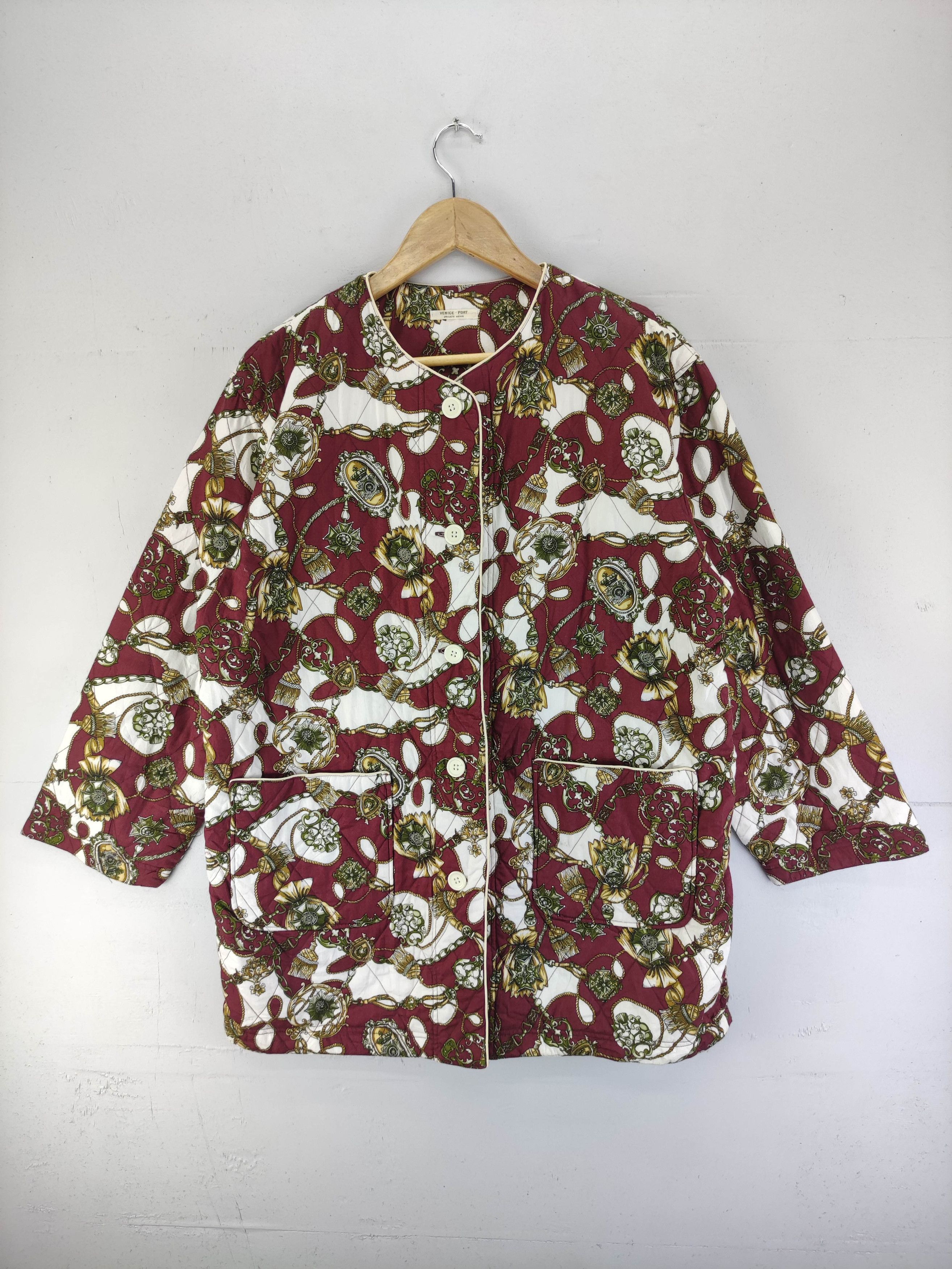Japanese Brand Venice Port Quilted Jacket Button Up Size L / US 10 / IT 46 - 1 Thumbnail
