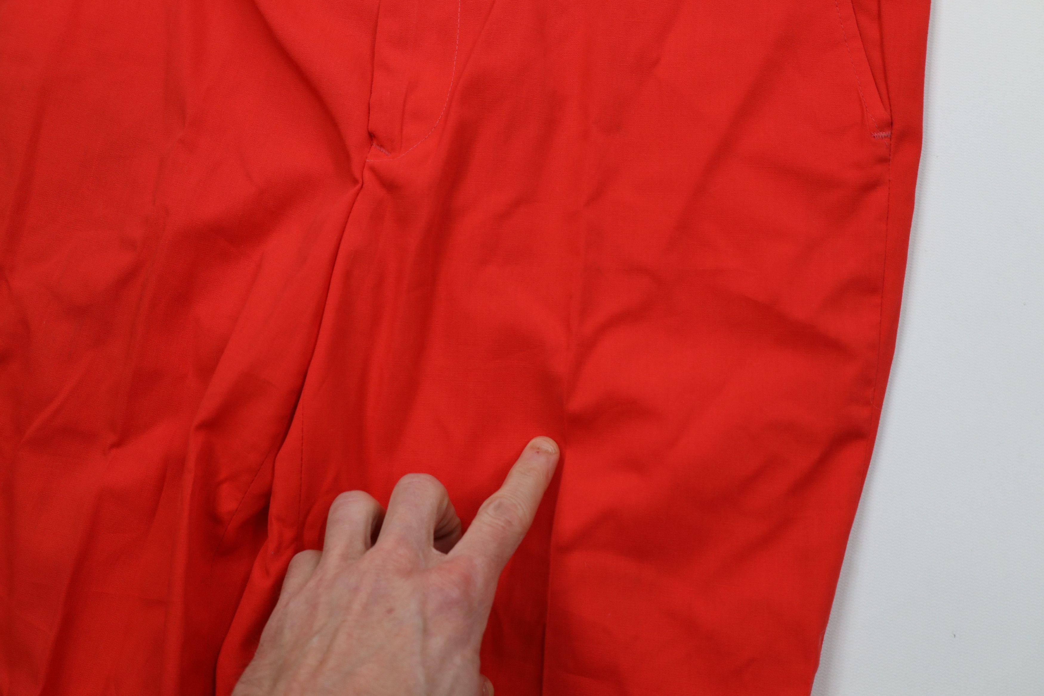 Vintage Vintage 70s Streetwear Flared Wide Leg Chino Pants Red USA Size US 36 / EU 52 - 7 Thumbnail