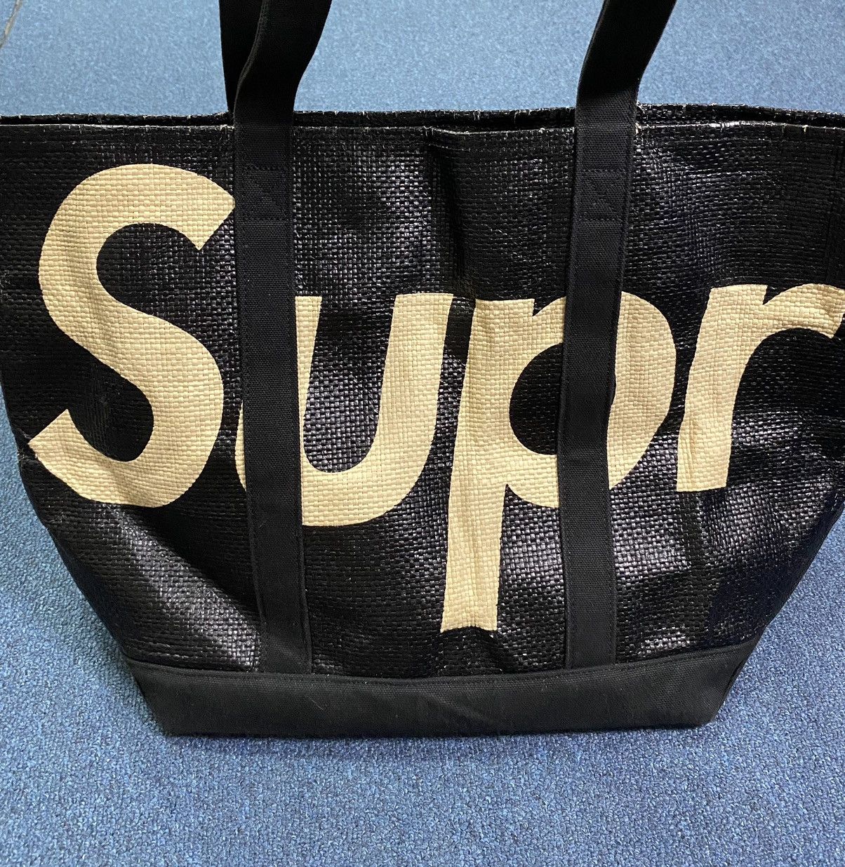 Supreme Supreme x Raffia Tote Bag | Grailed
