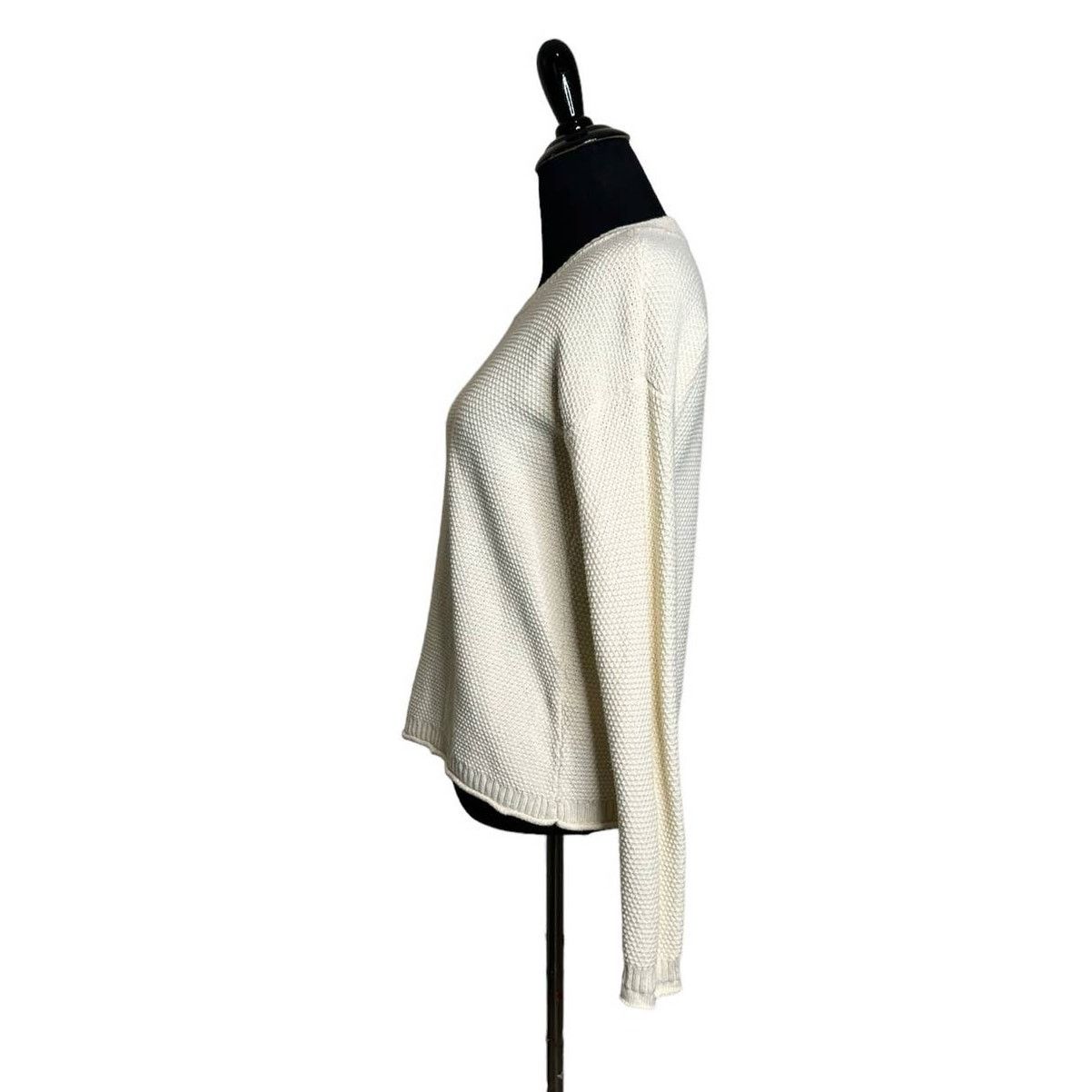 Madewell Madewell ivory crew neck honeycomb knit sweater size XS Size XS / US 0-2 / IT 36-38 - 6 Thumbnail