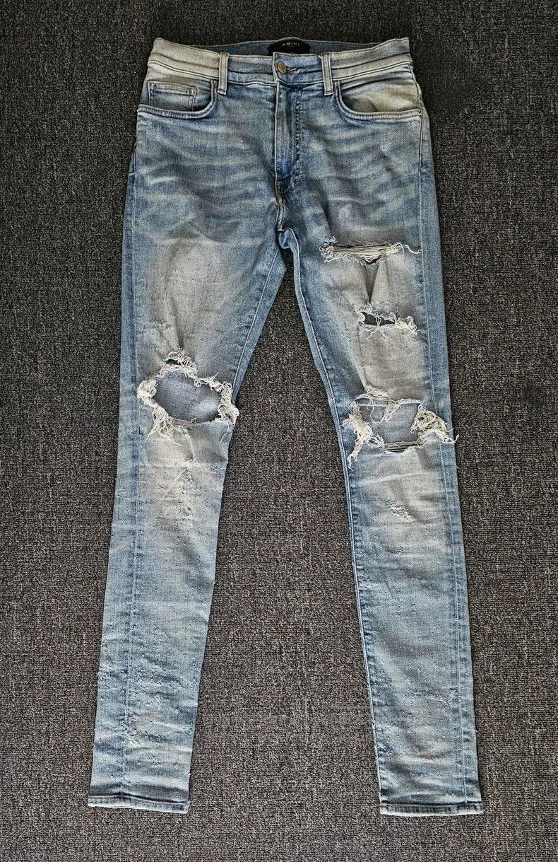 Amiri Amiri Distressed Denim Jeans. Size US 31 - 1 Thumbnail