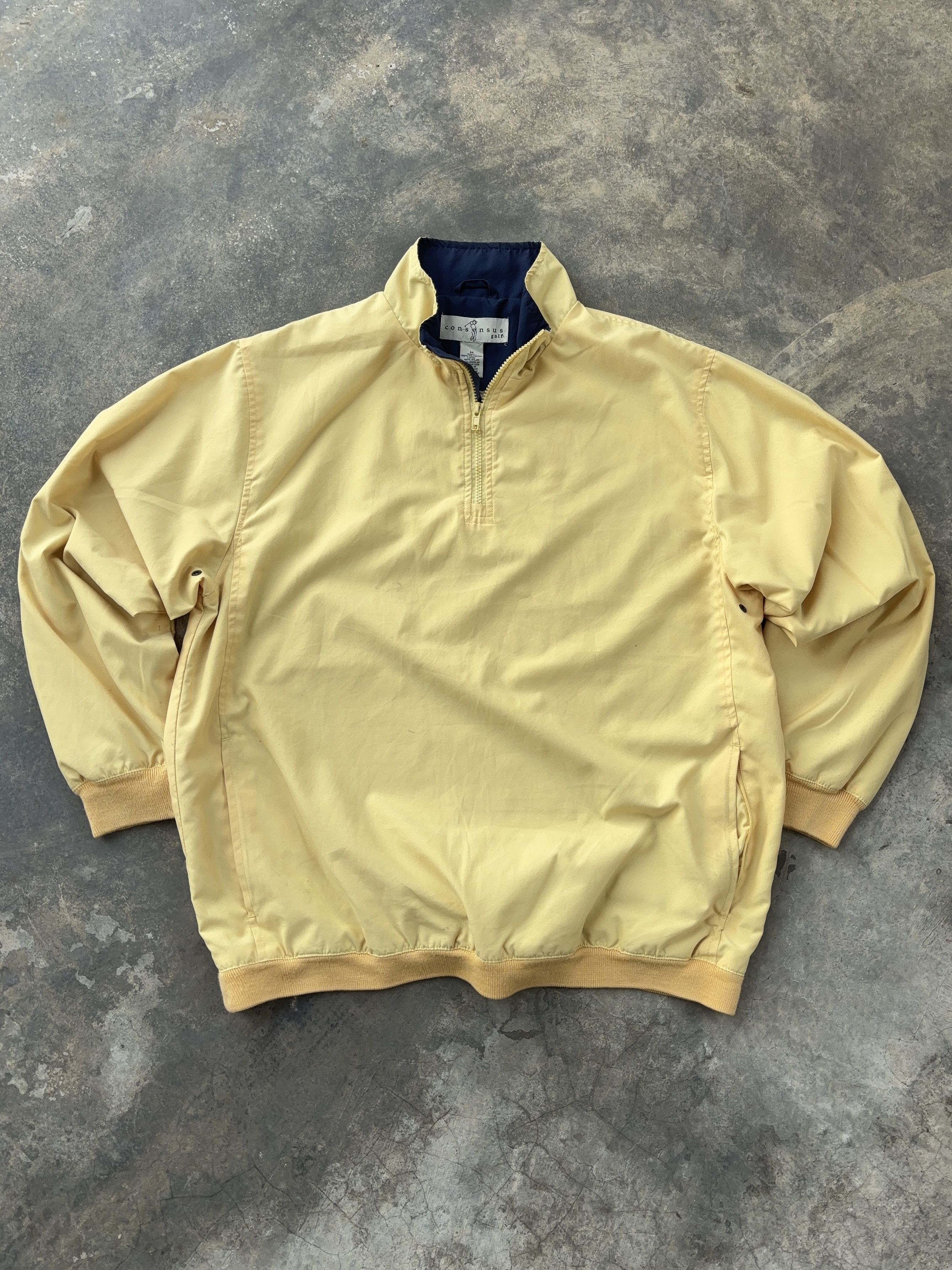 Consensus Sportswear Consensus Golf Yellow Half Zipper Jacket Size US M / EU 48-50 / 2 - 1 Thumbnail