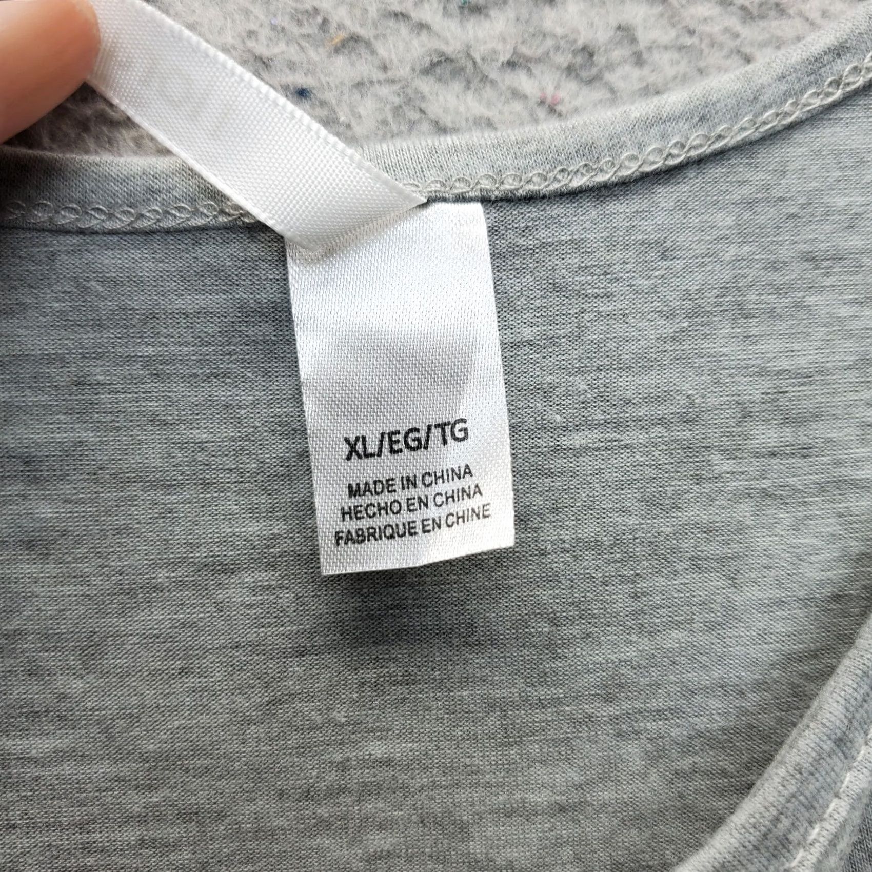 Vintage Flora Nikrooz Tank Top Womens XL Gray Wide Strap Round Neck Workout Pullover Tank (Womens XL, Gray, Sleeveless) Size XL / US 12-14 / IT 48-50 - 6 Thumbnail