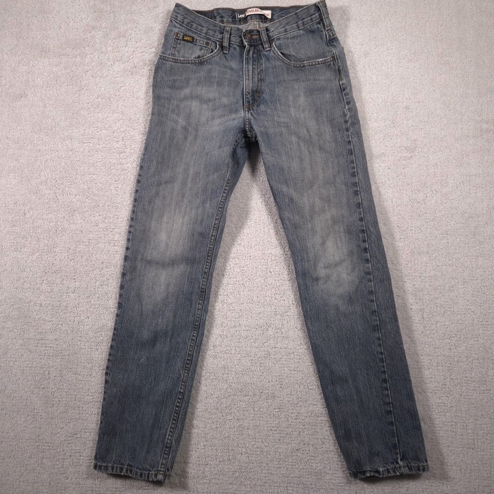 Lee Lee Jeans Mens 28x31 Blue Denim Regular Fit Straight Leg Pants Size US 28 / EU 44 - 2 Thumbnail