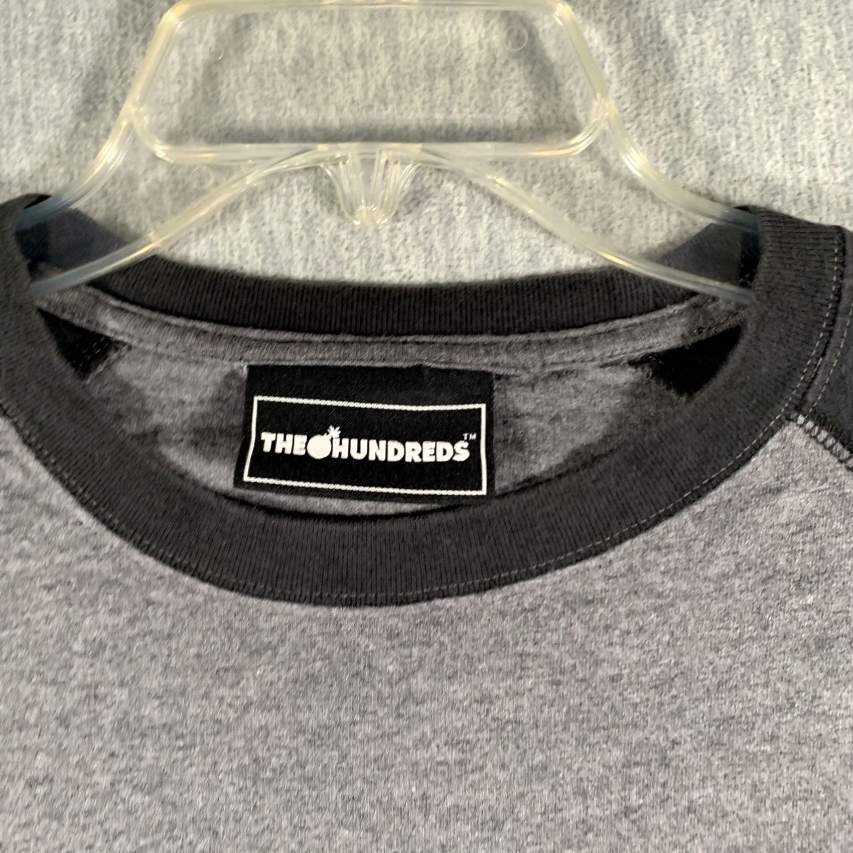 The Hundreds The Hundreds Shirt Mens XL Gray Black Raglan Long Sleeve Logo Skatewear Size US XL / EU 56 / 4 - 5 Thumbnail