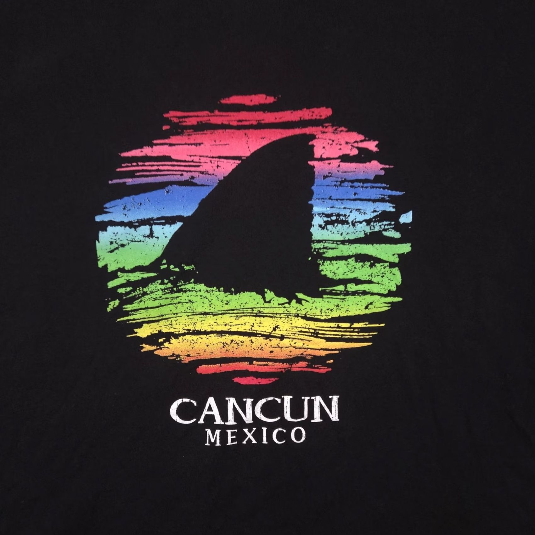 Vintage Los Cinco Soles Shirt Mens Large Black Cancun Mexico Shark Graphic Tee Souvenir Size US L / EU 52-54 / 3 - 4 Thumbnail