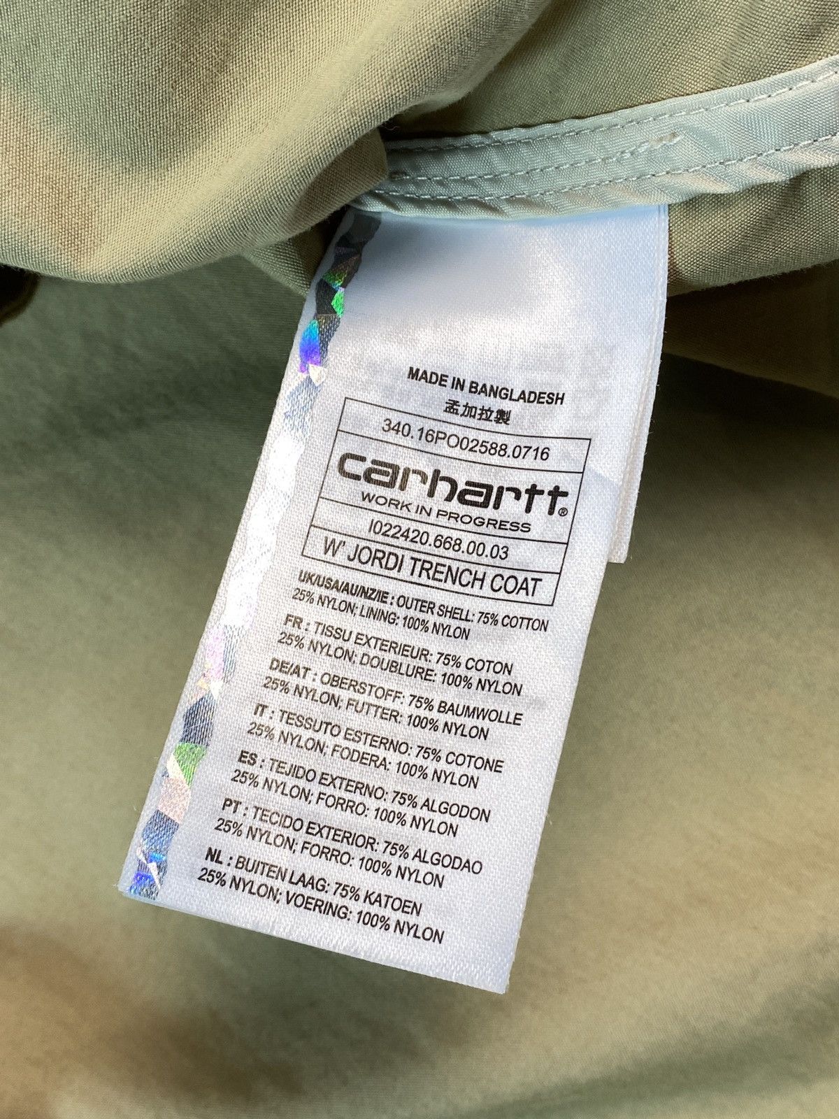 Carhartt Wip Carhartt WIP W’ Jordi Trench Coat Size M / US 6-8 / IT 42-44 - 6 Thumbnail