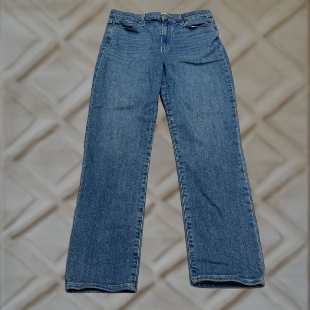 Hudson Page Hoxton Slim Jeans Women 31 Blue Medium Wash High Rise Skinny Stretch Streetwear