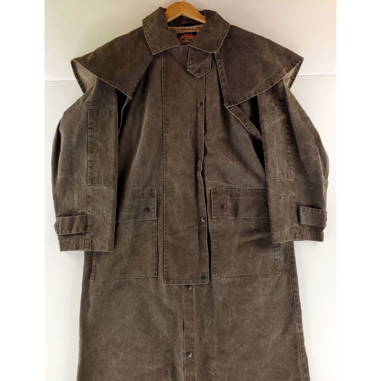 Vintage Australian Outback Duster Trench Coat Made Canada Brown Mens M Coat Mens Brown Trench Coat M Australian Outback Collection Size US M / EU 48-50 / 2 - 3 Thumbnail