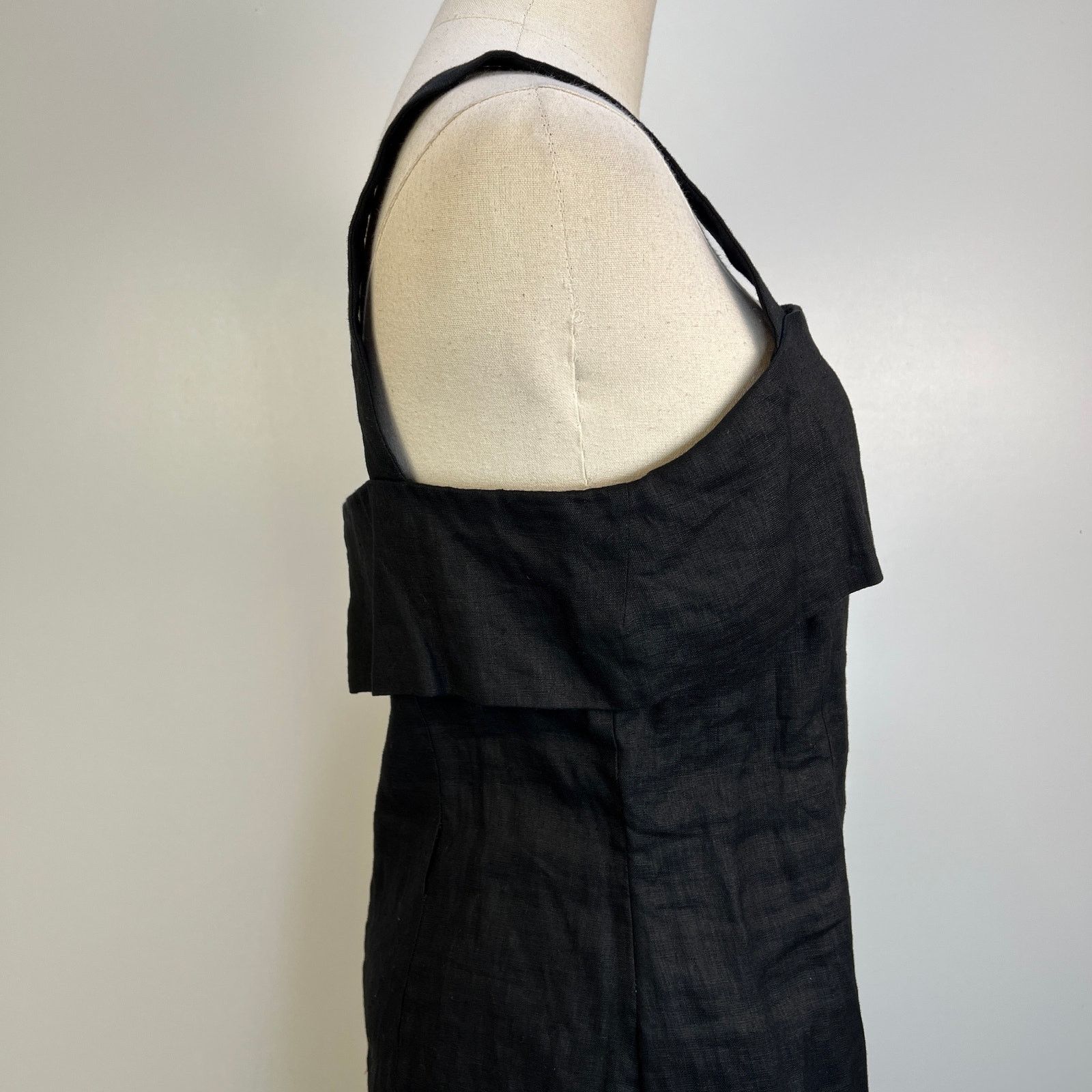 Other Luxley Black Huxely Linen Midi Dress Size M / US 6-8 / IT 42-44 - 6 Thumbnail
