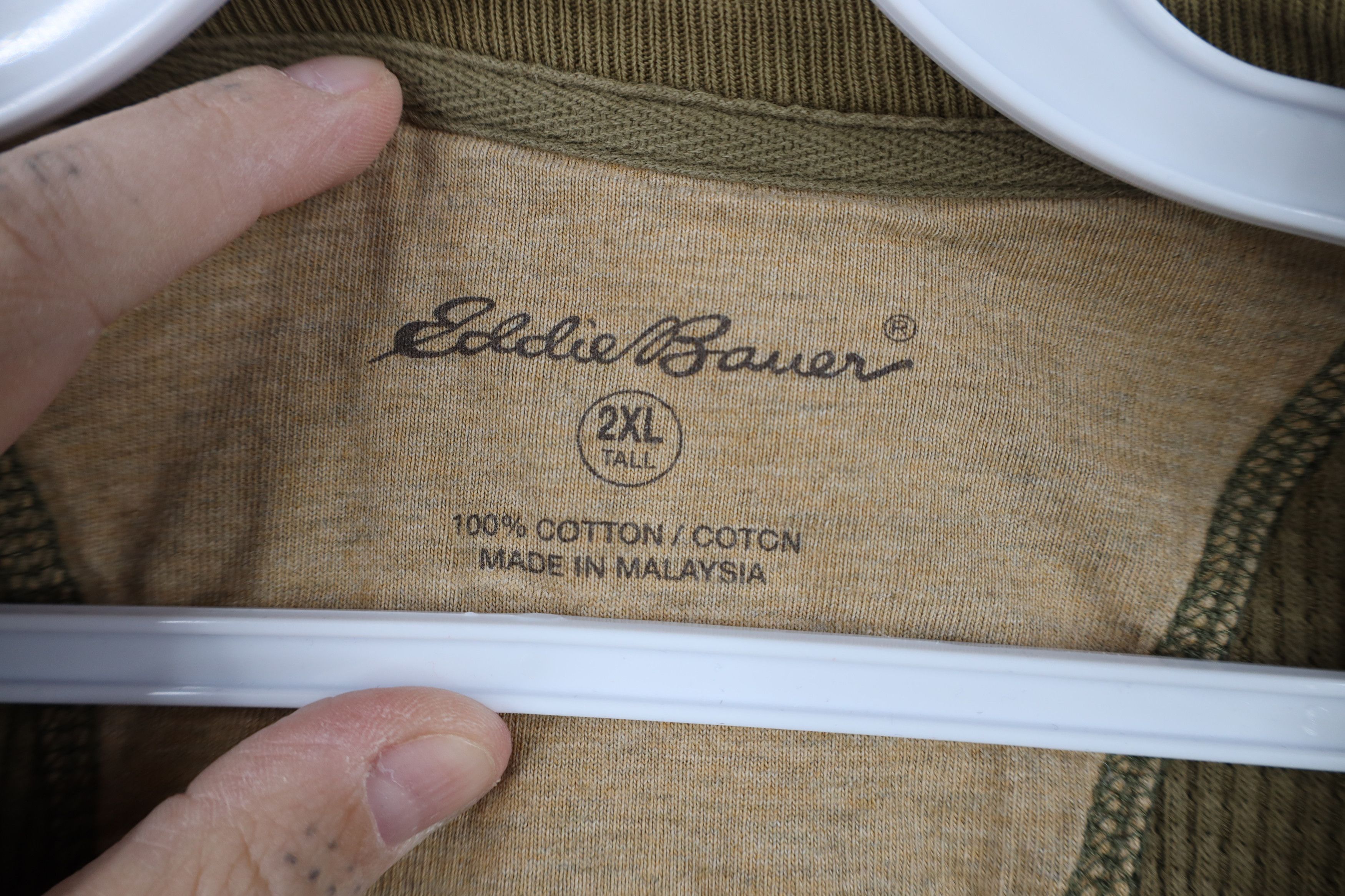 Eddie Bauer Vintage Eddie Bauer Thermal Waffle Knit Long Sleeve T-Shirt Size US XXL / EU 58 / 5 - 4 Thumbnail