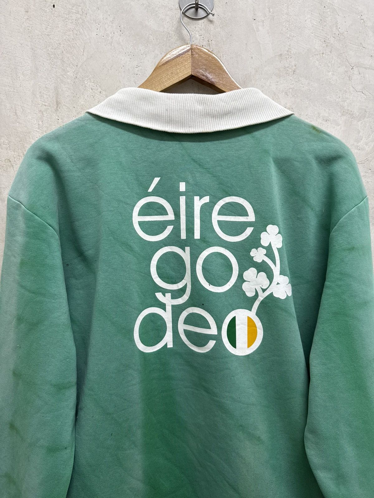 Umbro Sun Faded Umbro Ireland Zip Up Sweater Size US L / EU 52-54 / 3 - 4 Thumbnail