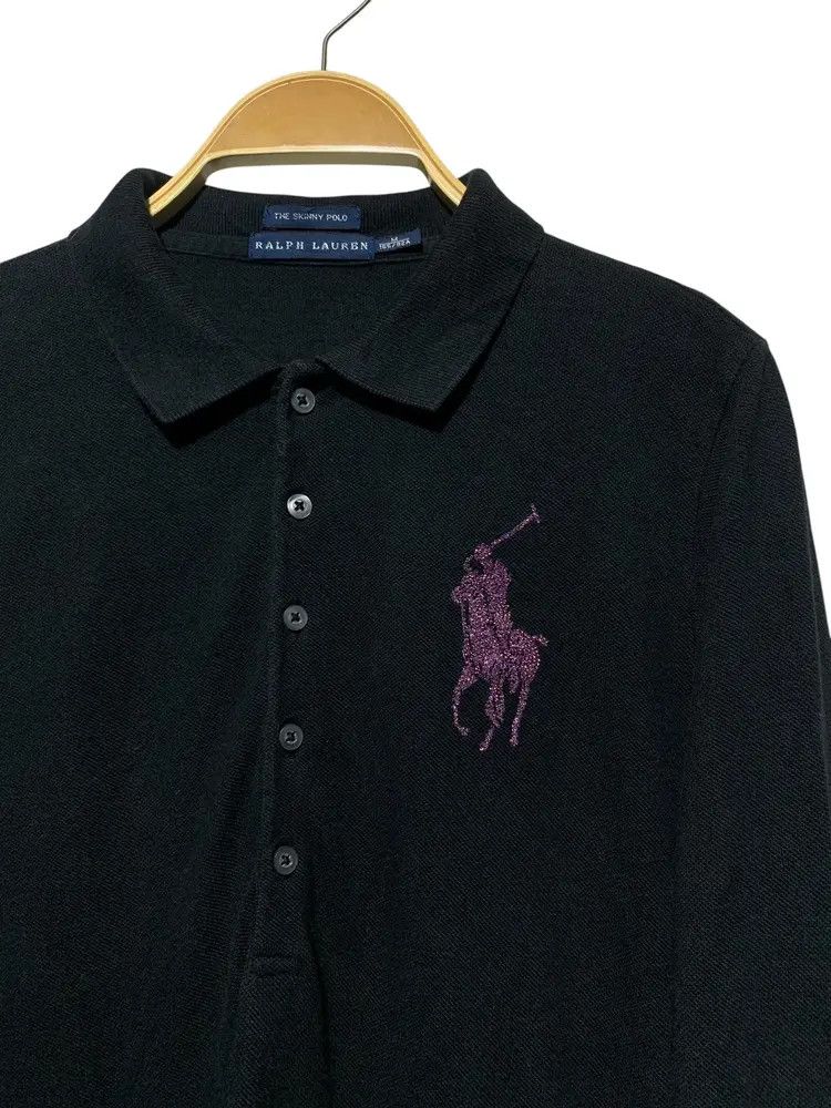 Ralph Lauren Rare Ralph lauren rhinestones big pony logo y2k longsleeve Size M / US 6-8 / IT 42-44 - 2 Thumbnail