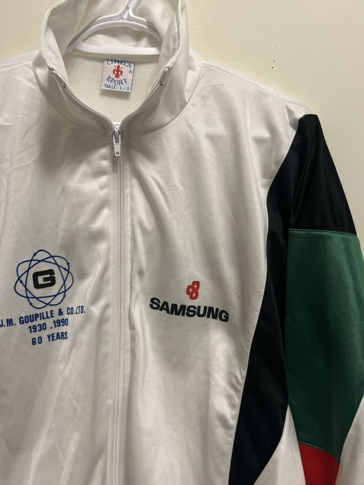 Vintage Rare 90s Samsung Electronics Promo Track Sport Jacket Size US L / EU 52-54 / 3 - 4 Thumbnail