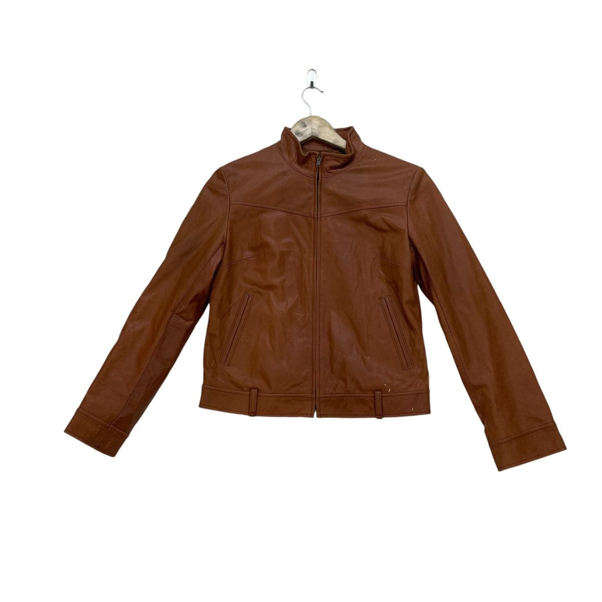 20471120 💥PPFM Petton Place Cafe Racer Cowhide Leather Jacket Size M / US 6-8 / IT 42-44 - 3 Thumbnail
