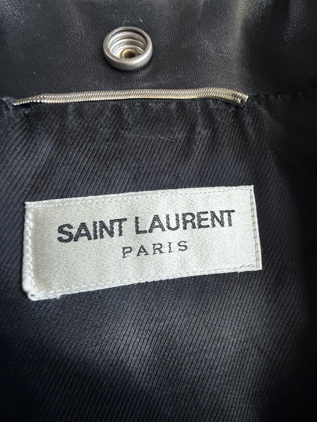 Saint Laurent Paris FW13 Holy Grail Saint Laurent L01 biker leather jacket 54 XL Size US L / EU 52-54 / 3 - 20 Thumbnail