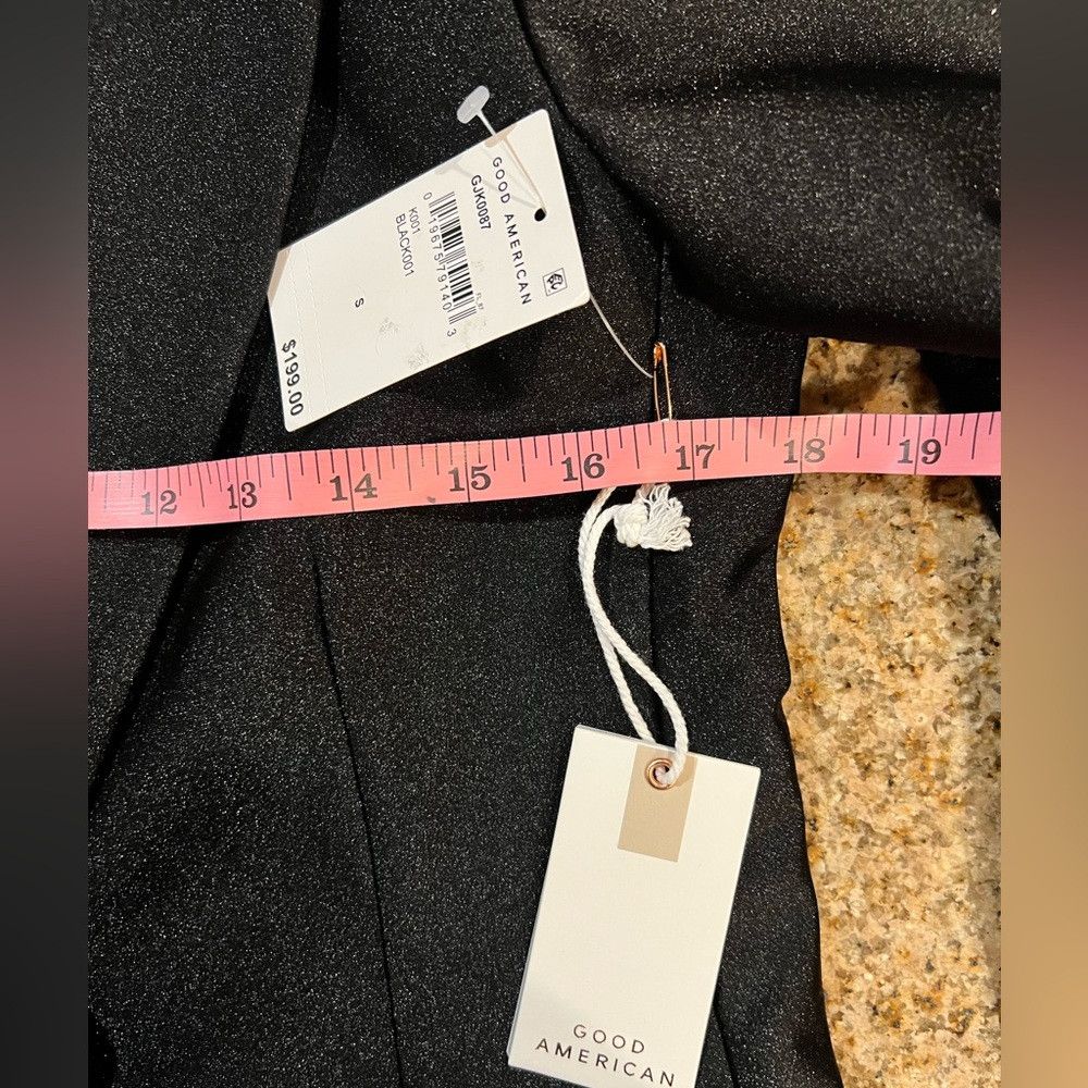 Good American Good American Disco Sculpted Blazer Black01 Size Small $199 Size S / US 4 / IT 40 - 6 Thumbnail