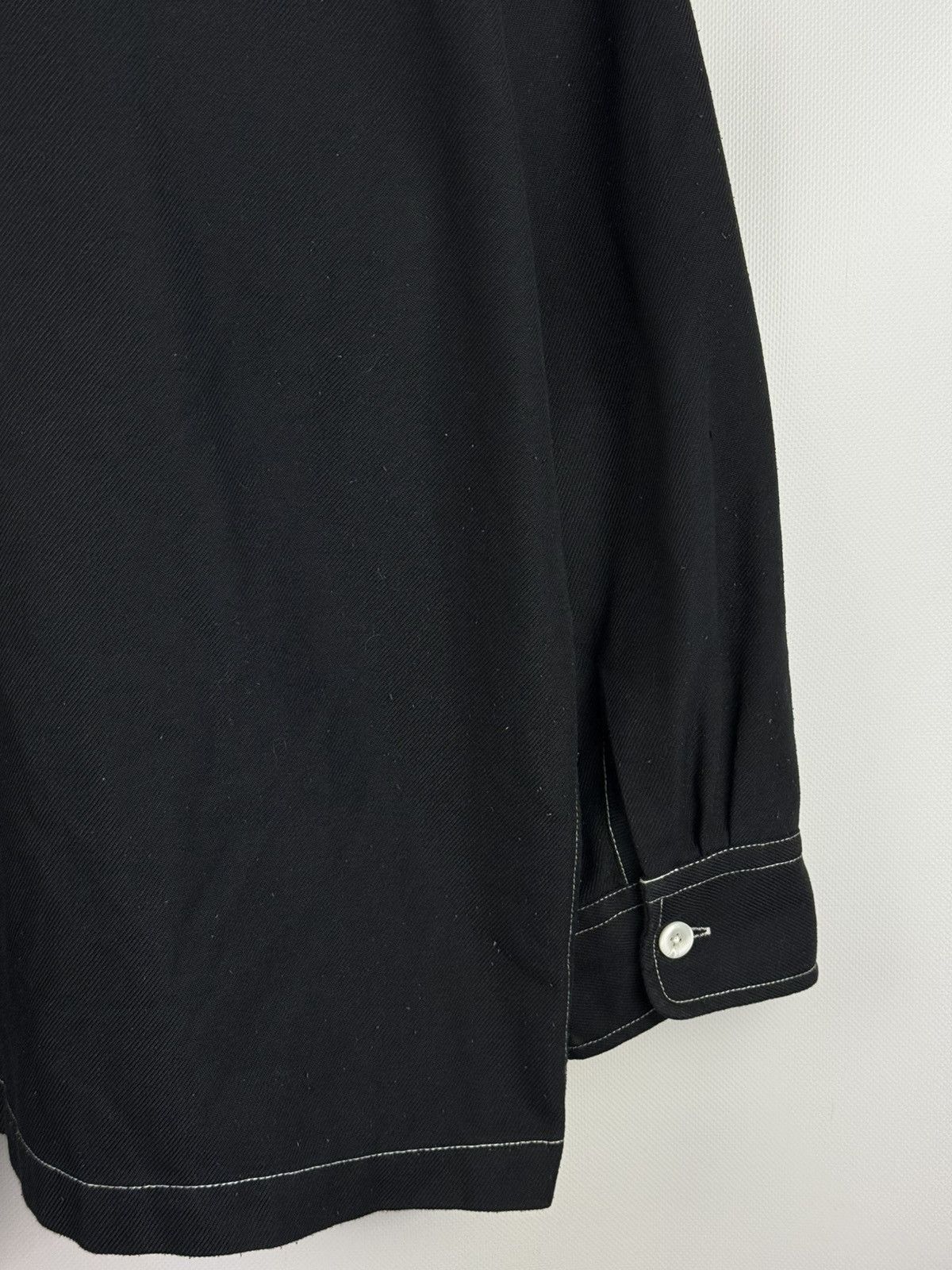Other Timbre Poste Long Sleeve Japanese Collarless Button Up Shirt Size US L / EU 52-54 / 3 - 21 Thumbnail