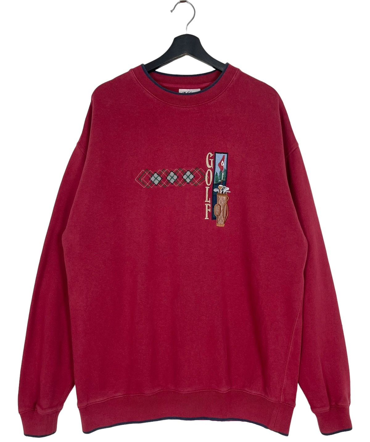 Golf le Fleur × Vintage 90s Vintage Golfer Embroidered Sweatshirt Size US XL / EU 56 / 4 - 1 Thumbnail