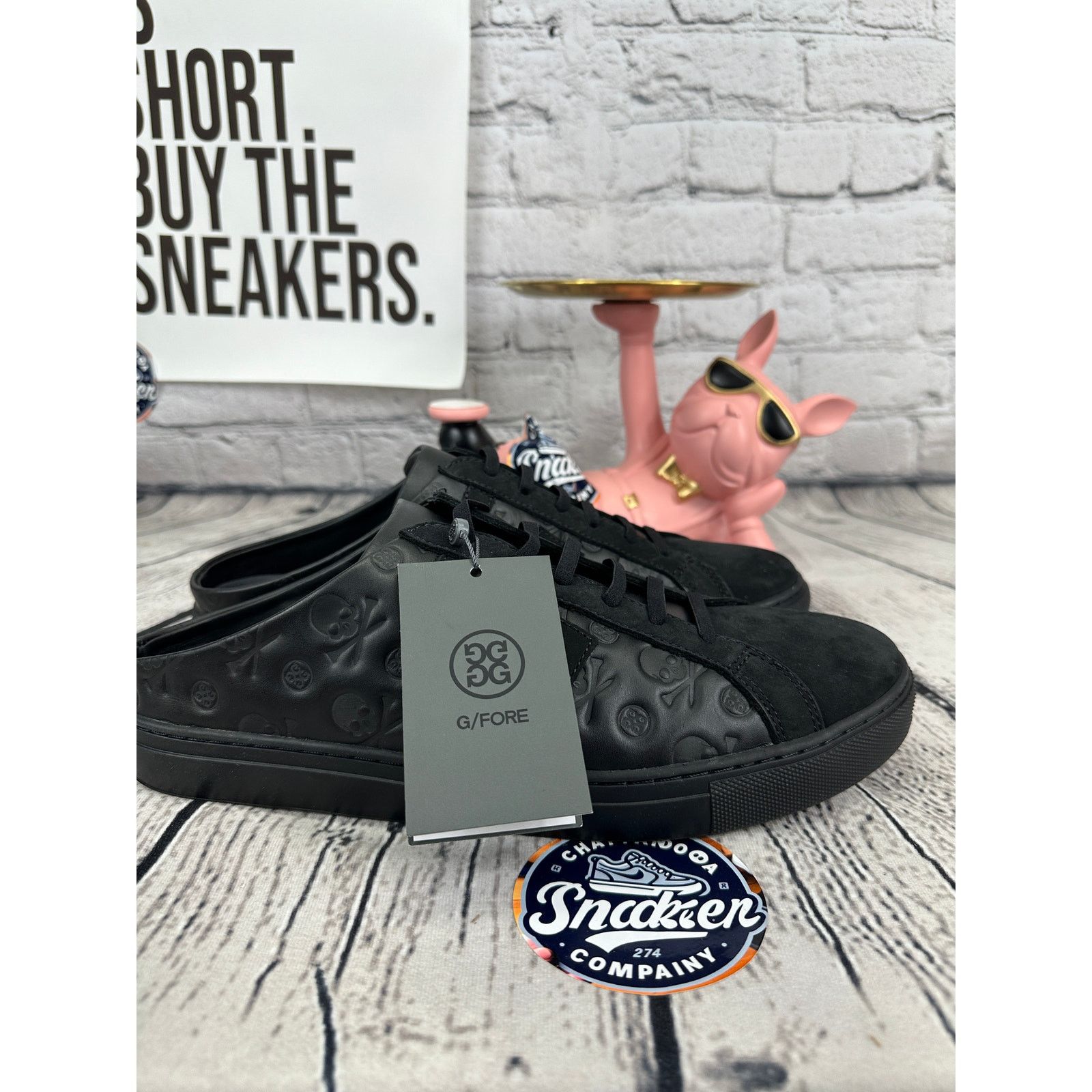 G/FORE G/FORE Gfore Disruptor Street Golf Shoe Men 11 Black Leather Size US 11 / EU 44 - 5 Thumbnail