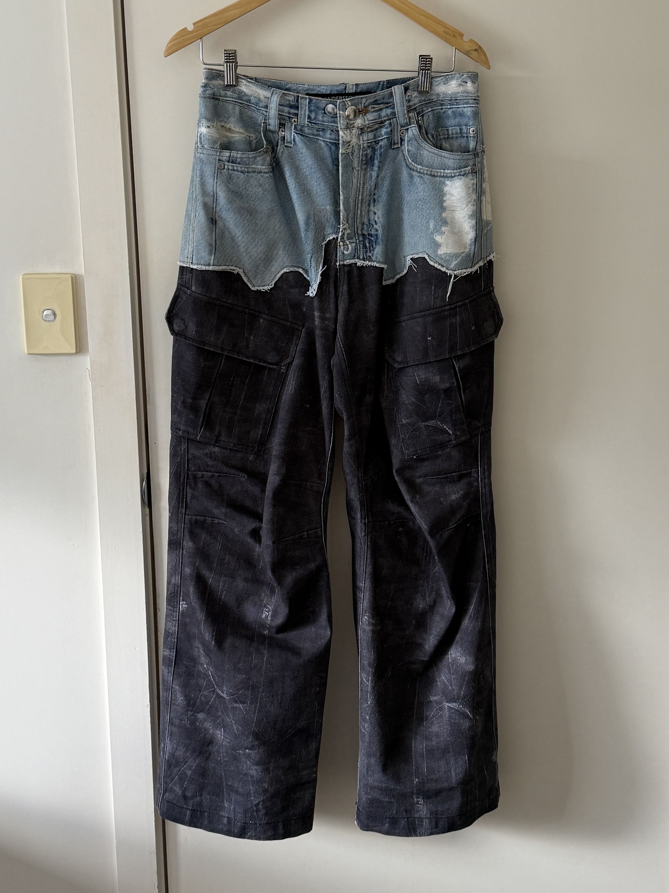Andersson Bell Andersson bell destroyed boots cut wide jeans