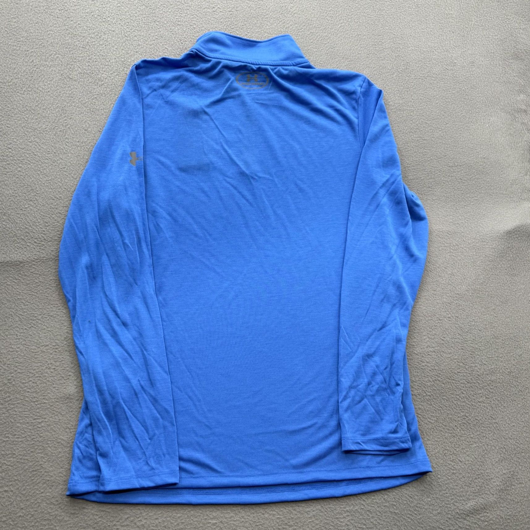 Under Armour Under Armour Threadborne Pullover Mens Small Blue 1/4 Zip HeatGear Running Gym Training Moisture Wicking Quick Dry Lightweight Mock Neck Size US S / EU 44-46 / 1 - 2 Thumbnail