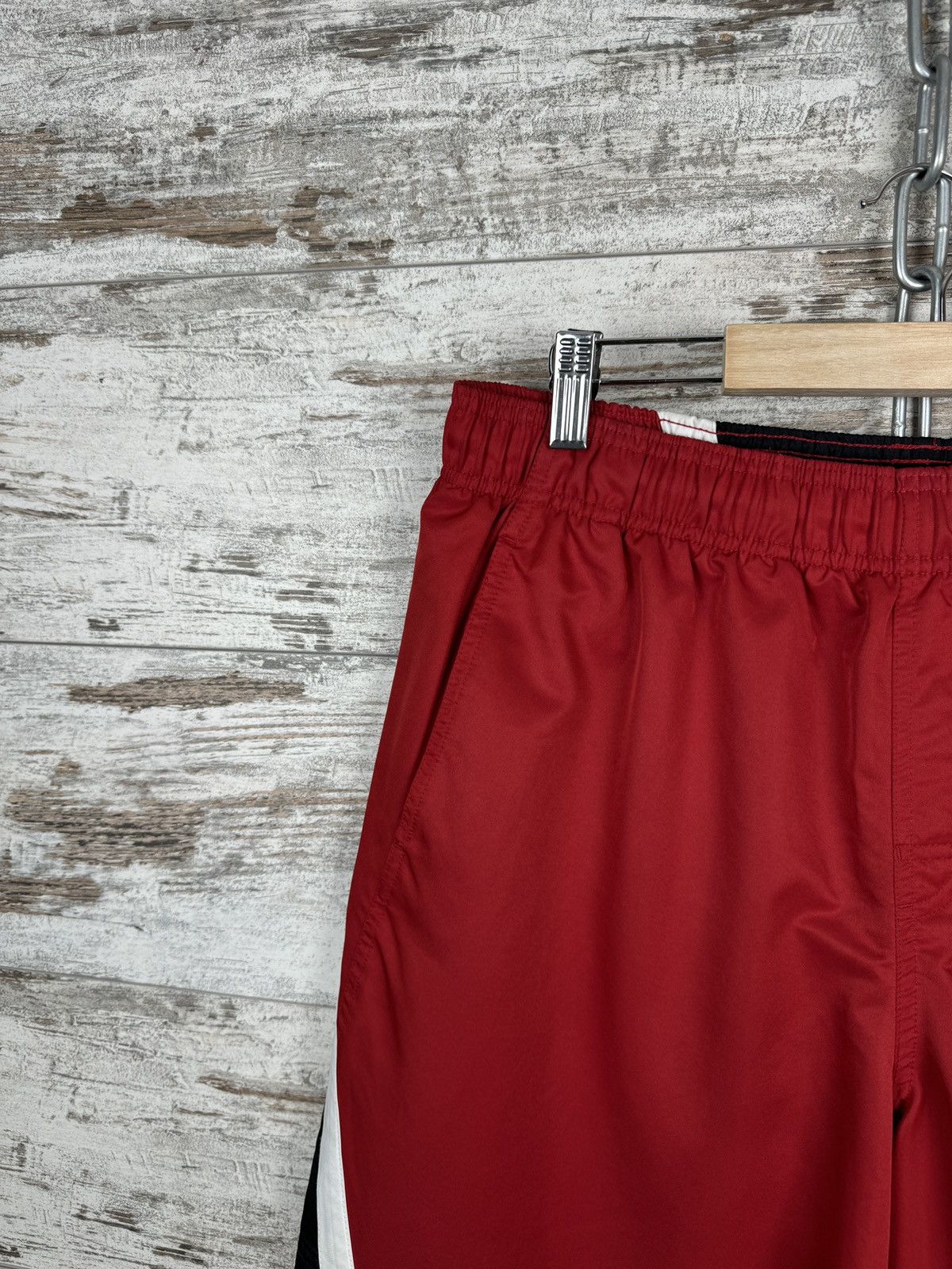 Nike Mens Vintage Nike drill swoosh shorts rare y2k 90s nylon Size US 34 / EU 50 - 2 Thumbnail