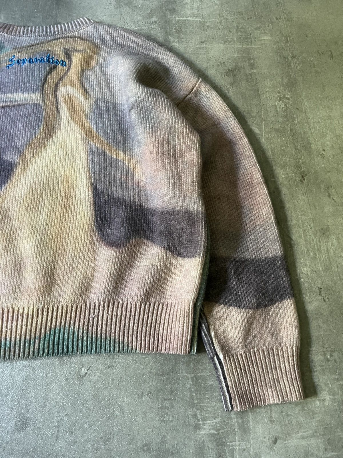 Acne Studios Acne Studios S/S 22 Separation sweater multicolor rare Size US M / EU 48-50 / 2 - 10 Thumbnail