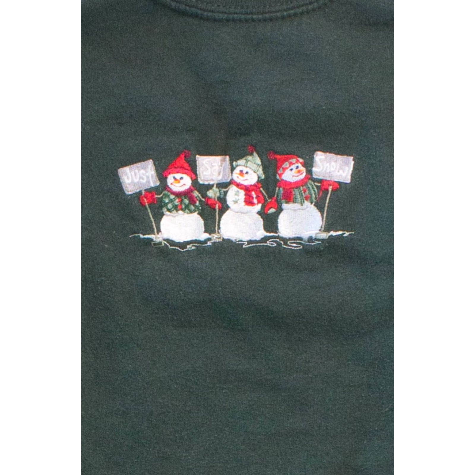 Vintage VINTAGE Green Ugly Christmas Sweatshirt Mens Medium Knit Sweatshirt Christmas Green 1990s Ragstock Size M / US 6-8 / IT 42-44 - 2 Thumbnail