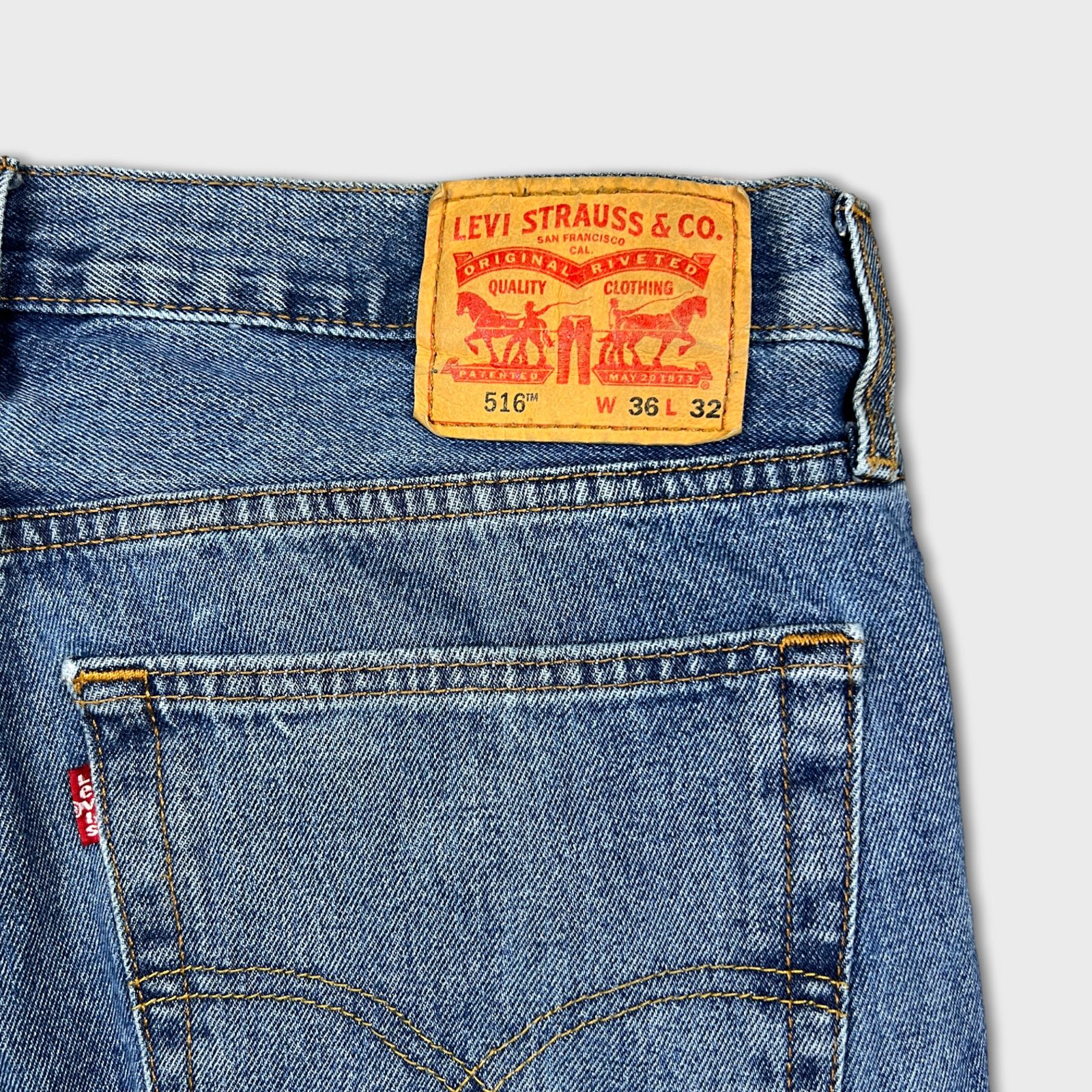 Levi's × Levi's Vintage Clothing × Vintage Levi's 516 Jeans 36x30 Slim Straight American Denim Pants Size US 36 / EU 52 - 6 Thumbnail