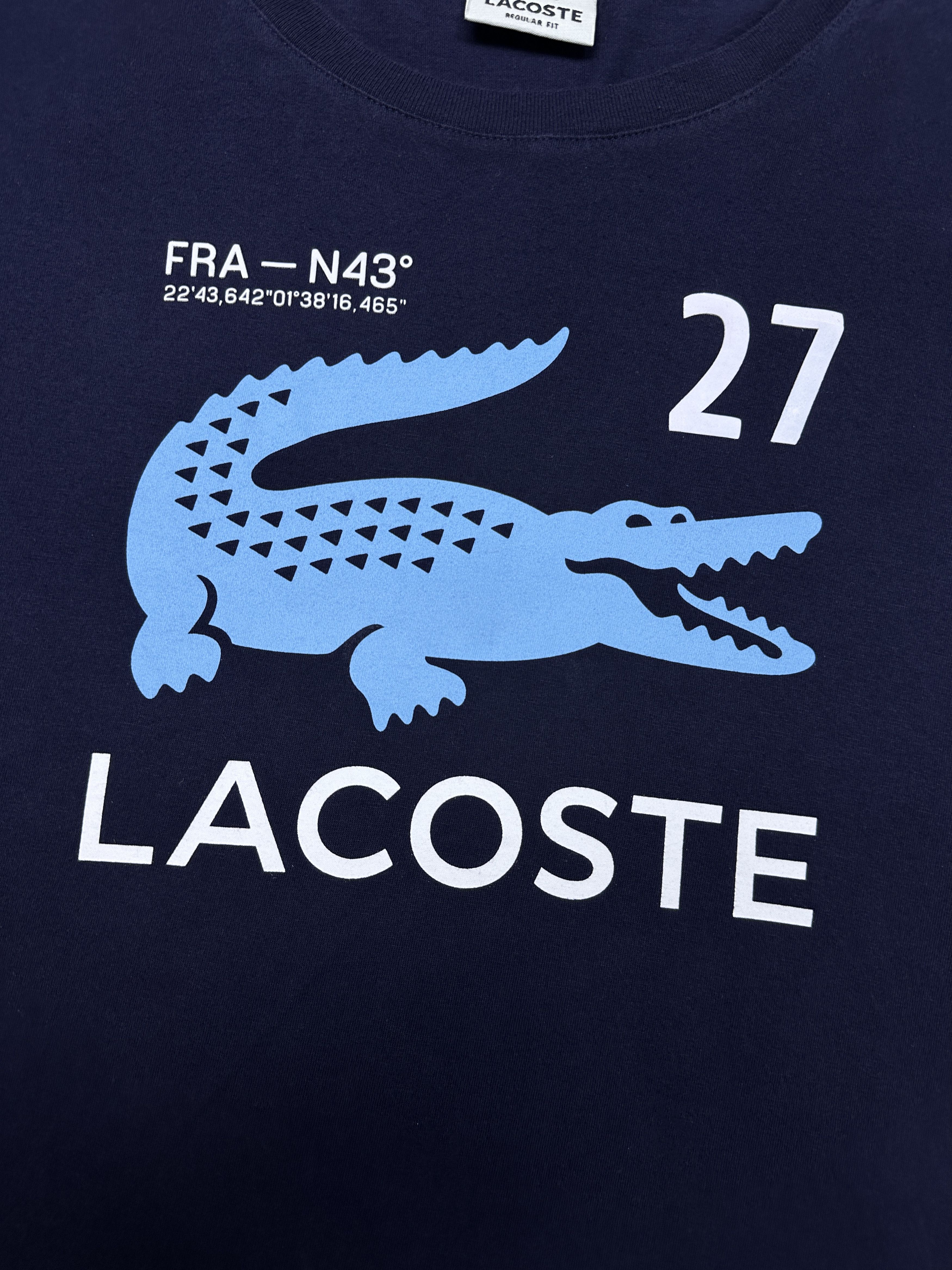 Lacoste Lacoste Mens Big Logo T-Shirt Tee Size US XXL / EU 58 / 5 - 3 Thumbnail
