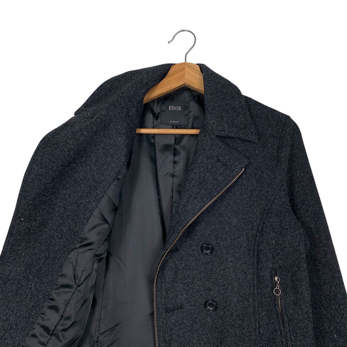 Japanese Brand Japanese Brand Edge Double Colar Motorcycle Wool Jacket Size US M / EU 48-50 / 2 - 10 Thumbnail
