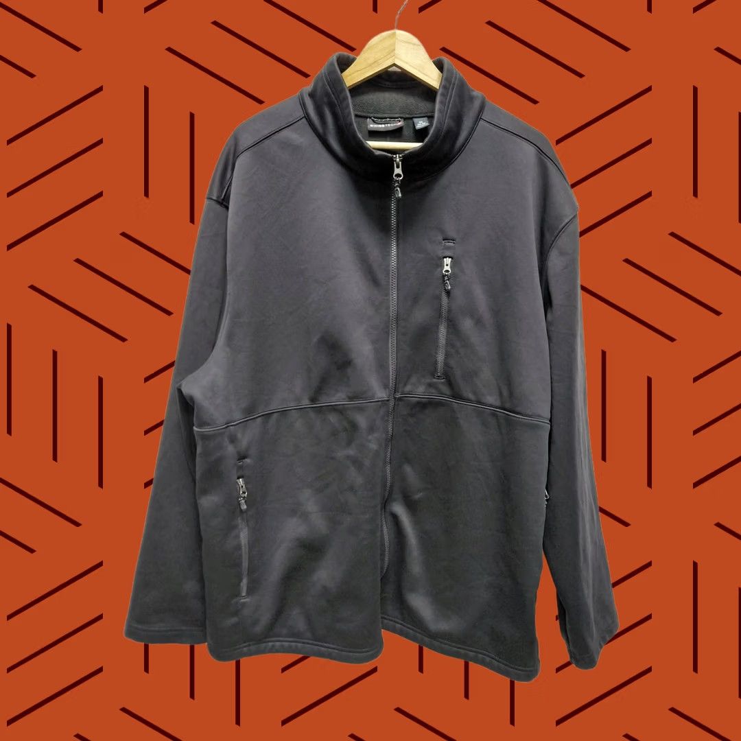 Vintage SWISSTECH Black Full Zip Jacket Knit Men 3XL Lightweight Pockets Zipper Casual Travel Vintage No Size US XXL / EU 58 / 5 - 1 Thumbnail