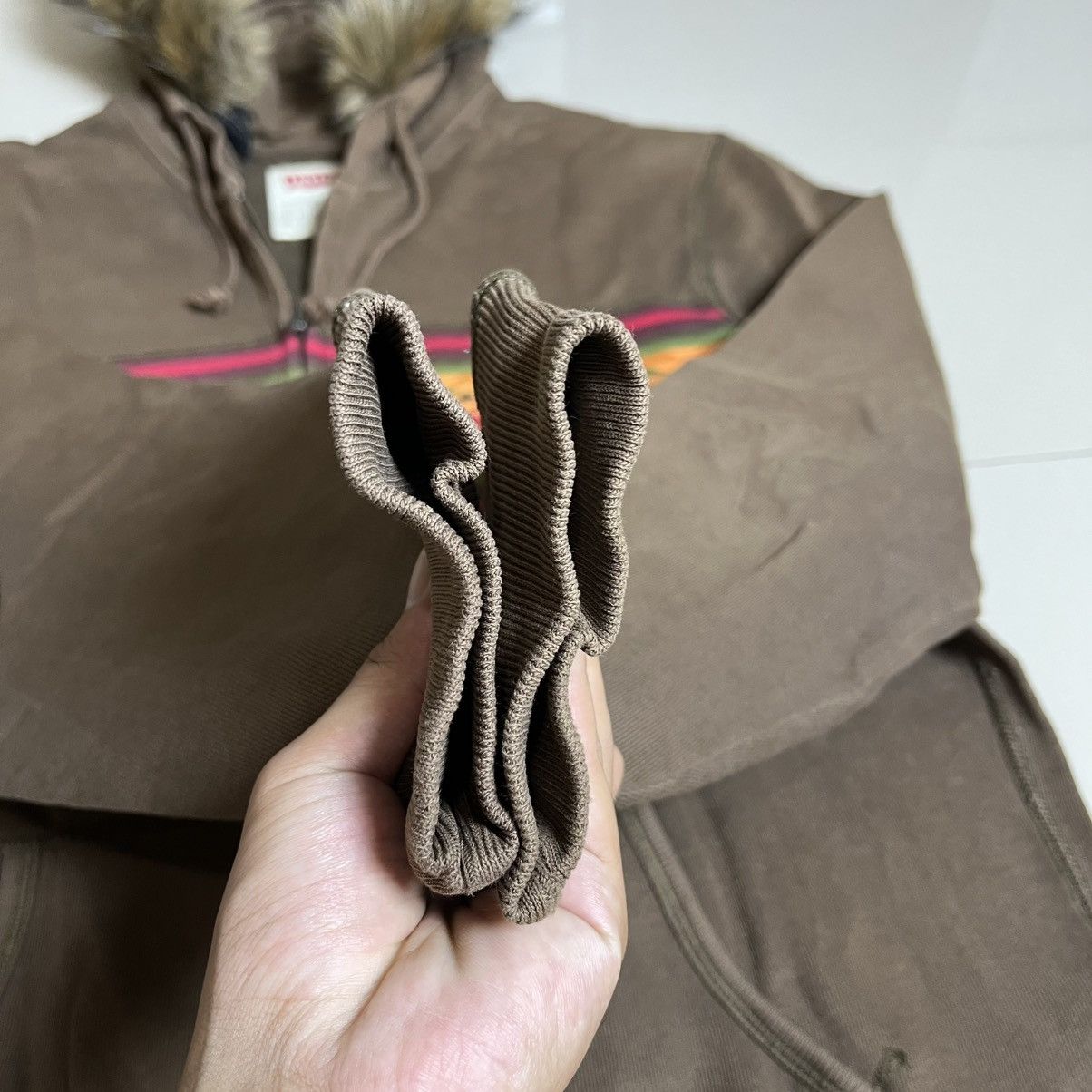 Japanese Brand Vtg Levi’s Faux Fur Tribal Zip Hoodie – Rare Outdoor Style Size US L / EU 52-54 / 3 - 8 Thumbnail
