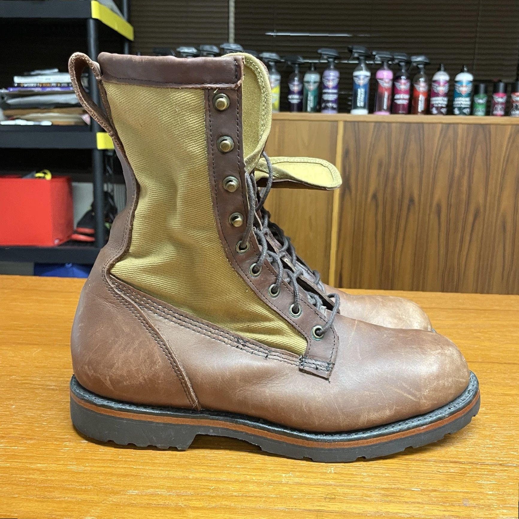 Filson Filson Boots Rangeland Highlander Work Hunting Mens 11.5 D Leather Wax Twill 906 Brown Size US 12 / EU 45 - 3 Thumbnail
