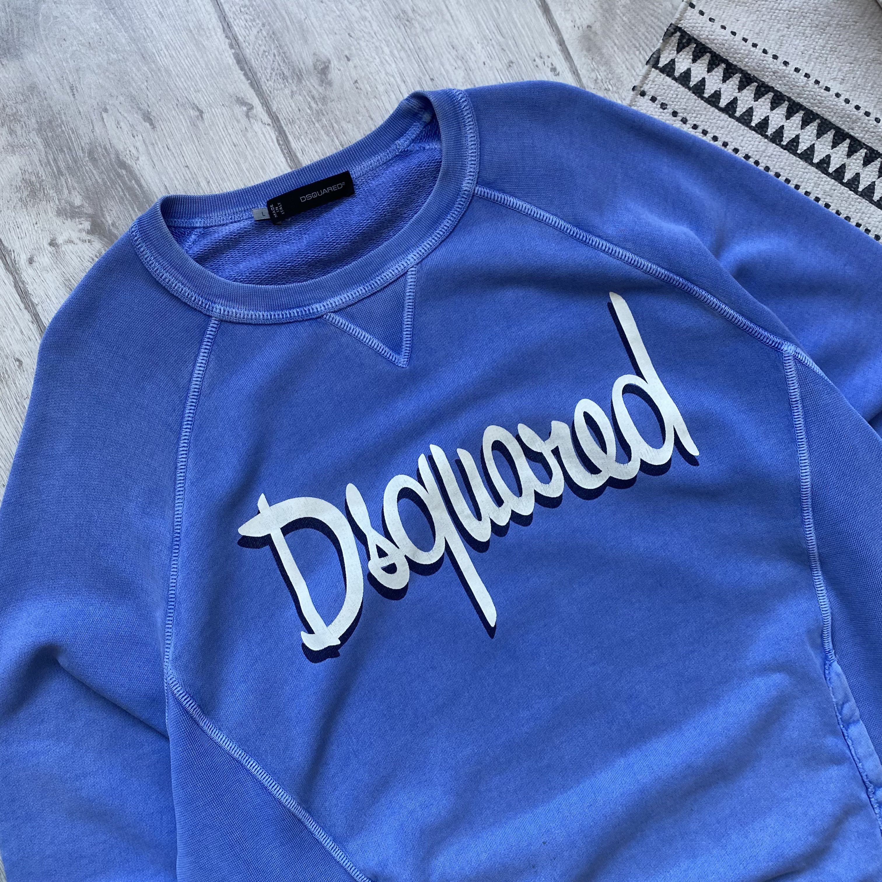 Dsquared2 Vintage 00s Dsquared 2 sweatshirt pocket Y2K Size US XL / EU 56 / 4 - 2 Thumbnail