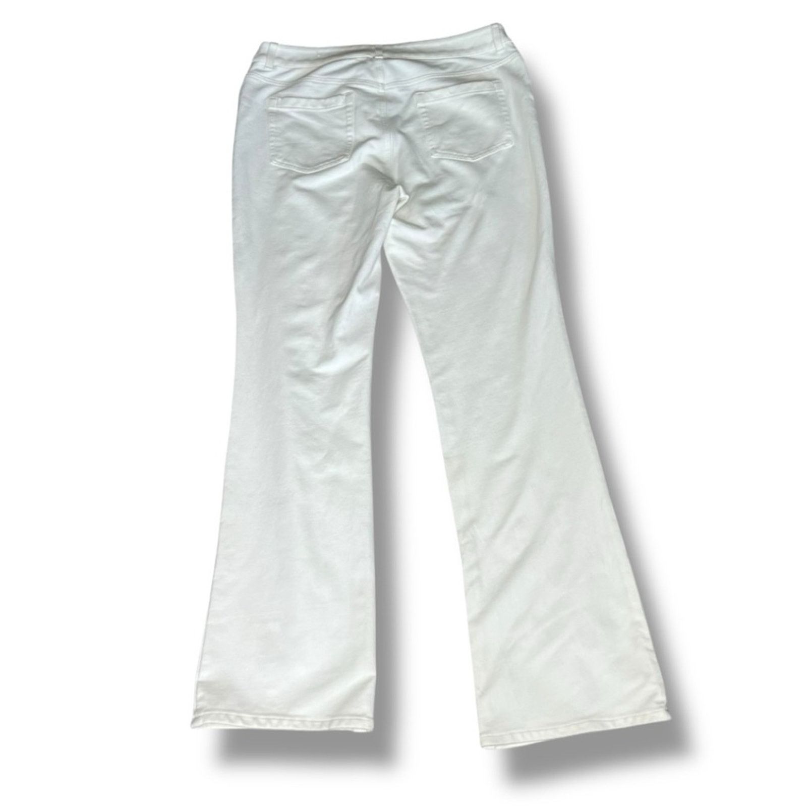 Chicos Zenergy by Chico’s white flare jeans Size 32" / US 10 / IT 46 - 4 Thumbnail