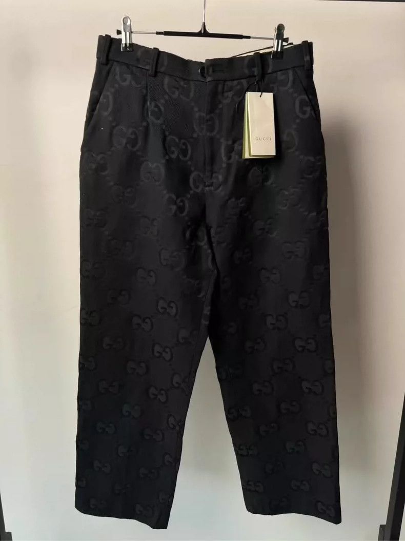 Gucci Full Print Denim Pants with Tags-dmc