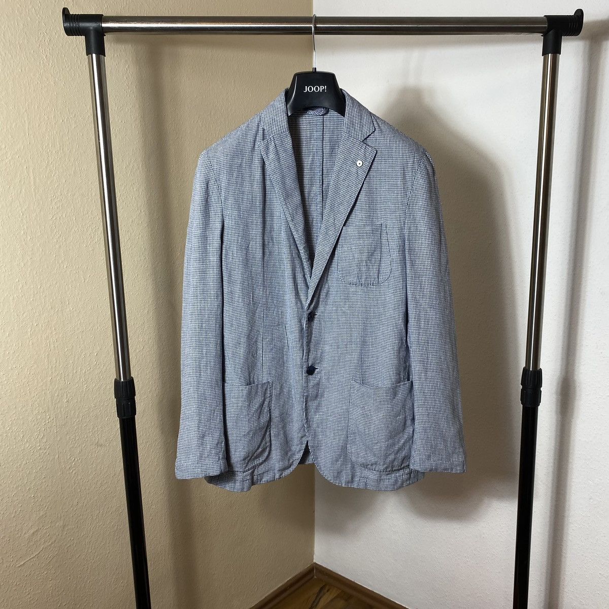 L.B.M. 1911 Linen & Nylon Blazef L.B.M 1911 blau mens Size 48R - 16 Thumbnail