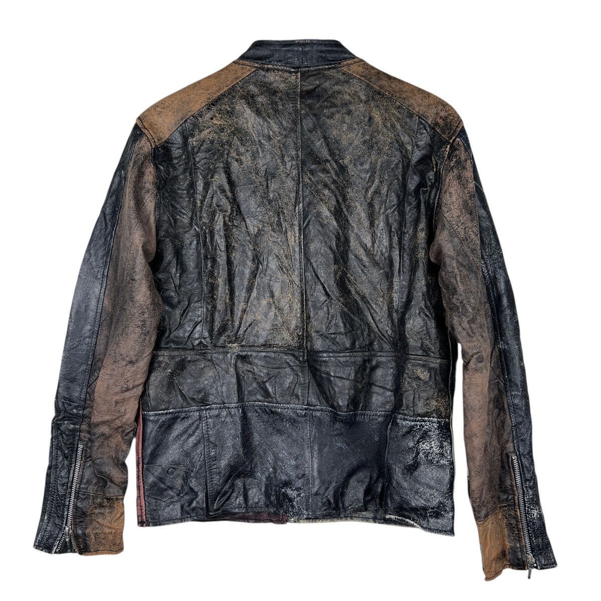 ? GGD PATCHWORK LEATHER MOTO JACKET