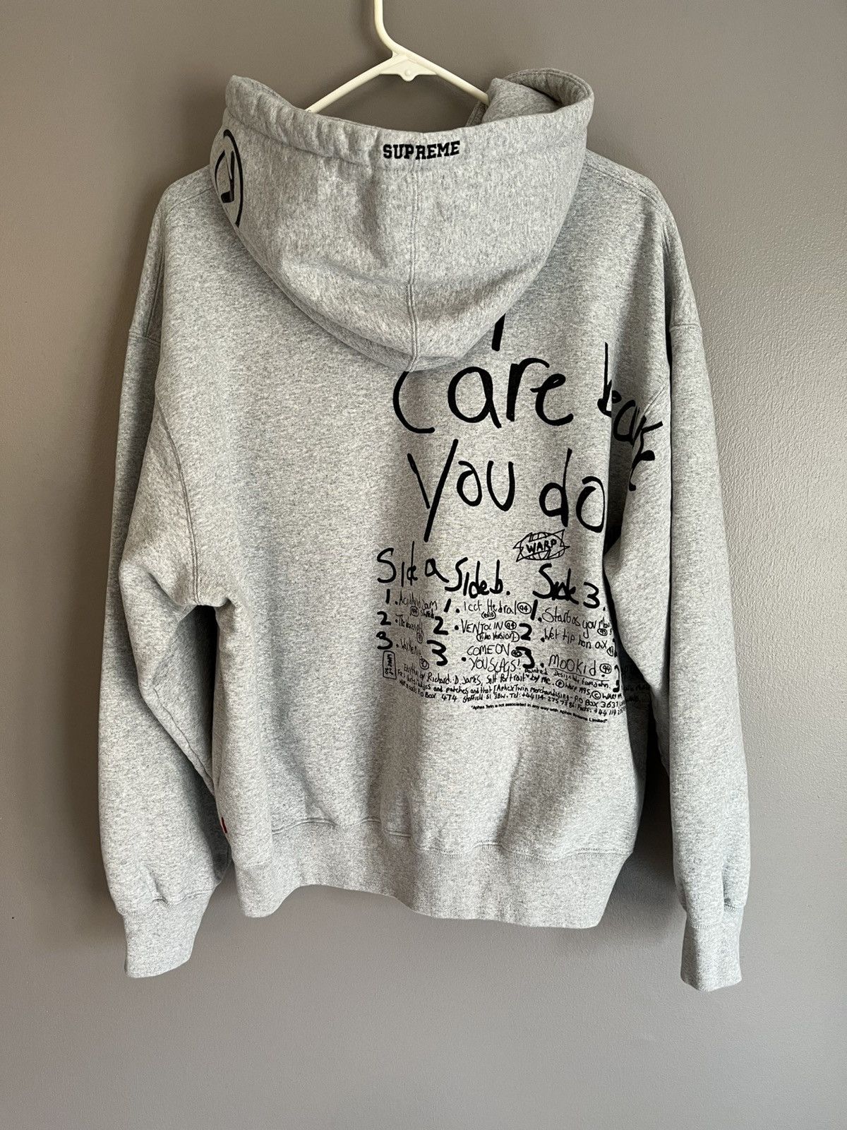 Supreme Aphex Twin Zip Up Hooded Sweatshirt (SS25) - $228