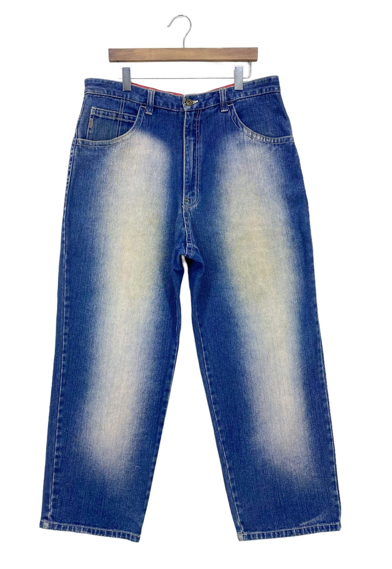 Japanese Brand Raw Blue Baggy Jeans Jeans Hip Hop Denim Size US 38 / EU 54 - 1 Thumbnail