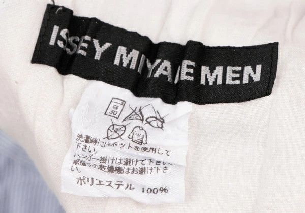 Issey Miyake Pleated Stripe Pants in Blue and White Size US 30 / EU 46 - 20 Thumbnail